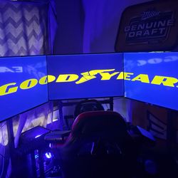 Triple 43inch and stand