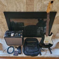 Yamaha  Electric Guitar  and  Amp  Combo