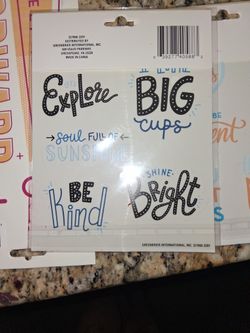 Crafters Square 3 Piece Specialty Glass Stickers