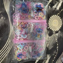 LILO And Stick Bag With Rubber Bands For Hair 