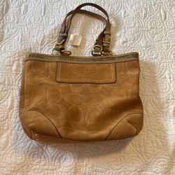 Vintage Suede Coach Purse