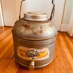 Vintage metal Olympic water thermos jug cooler Campcore Cabincore