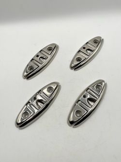 (4 pieces)Flip-up Boat Cleats, 6" base, 316 Stainless Steel
