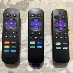 3 Roku Remote Controls $15 - Price Dropped