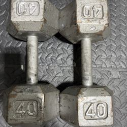 40lbs Dumbbells 