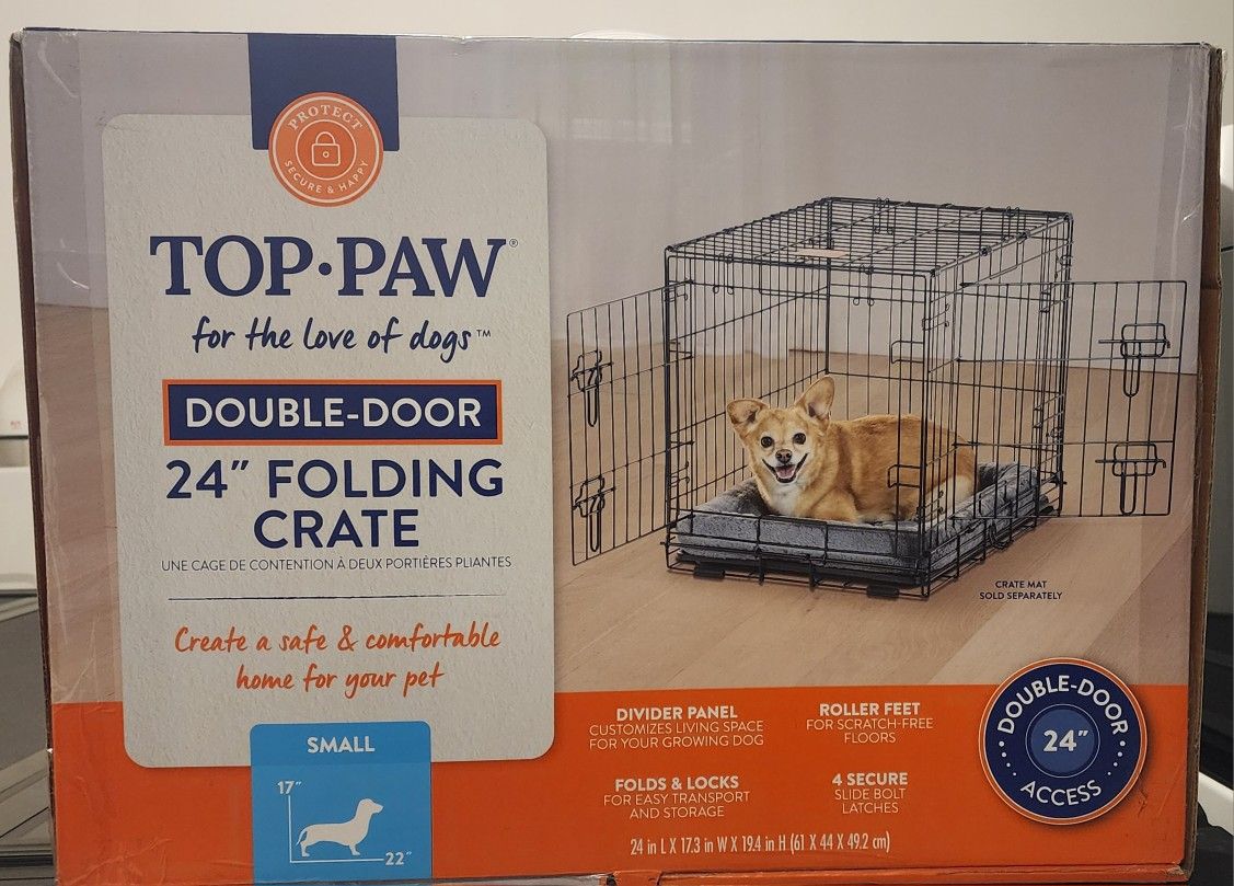Top Paw 25in Folding Crate