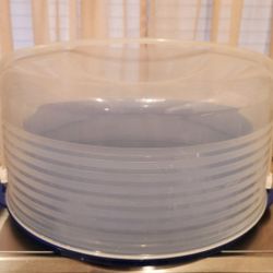 TUPPERWARE CAKE CARRIER BLUE