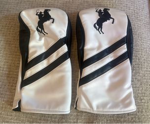 Heritage Collection Leather Golf Driver Head Cover 2 Lot