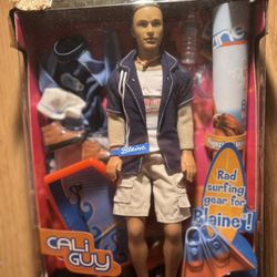 Cali Guy Blaine Doll with Surfing Accessories NEW Barbie Mattel