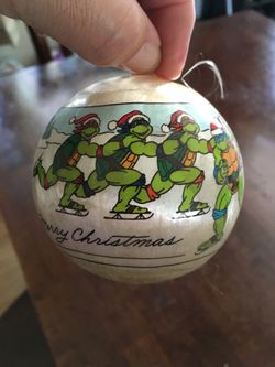 Vintage 1990 TMNT Christmas Ornament