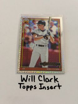 Will Clark San Francisco Giants All-Star 1st Baseman Topps Short Print Insert Card.