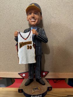 RARE! Golden State Warriors Stephen Curry Rookie Draft Day Bobblehead. LE #/252