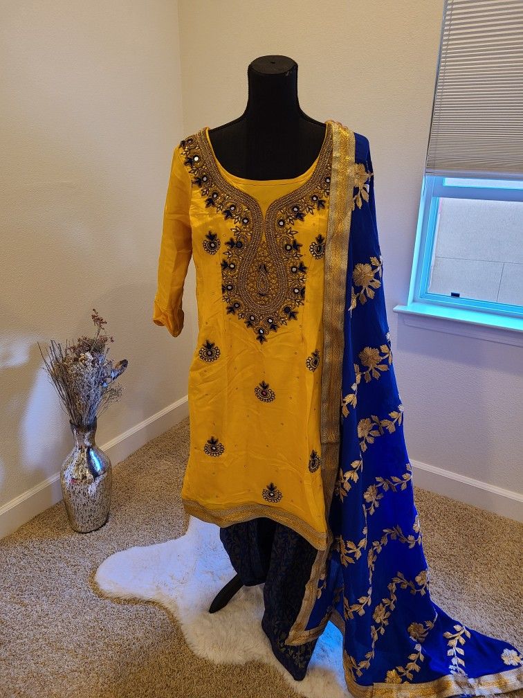 Yellow Indian Outfit Dress