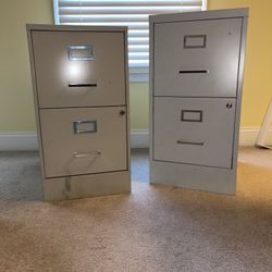 FREE Two 2-Drawer Filing Cabinets