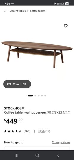 Ikea Stockholm coffee table