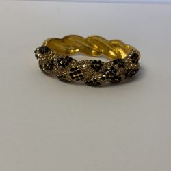 Obvious Beauty.  Stunning describes this beautiful bangle/cuff hinged bracelet i