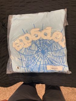 Spider Worldwide Web Hoodie Baby Blue