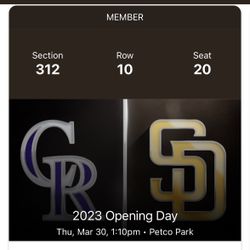 Padres Home Opener