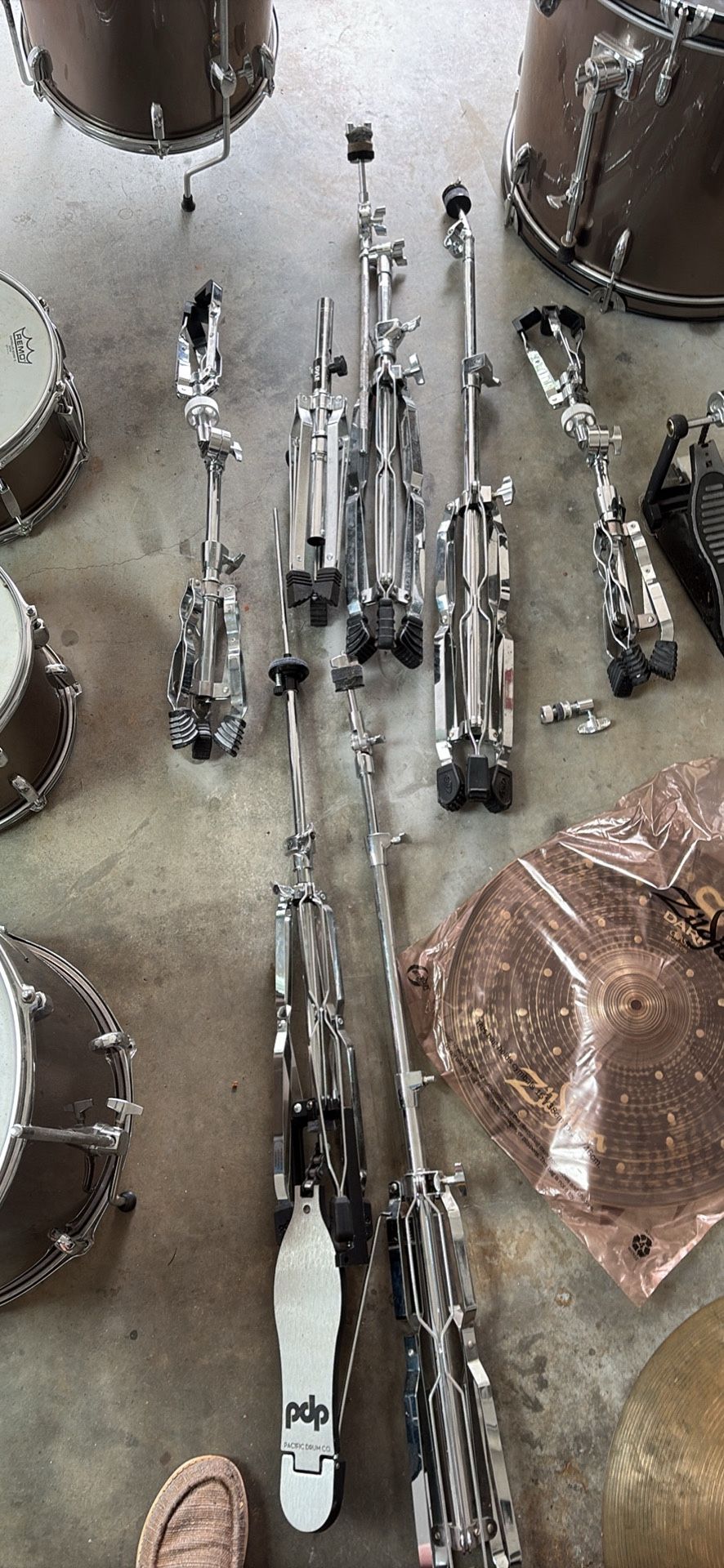 Drums And Cymbal Stands Set