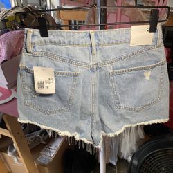 NEW Forever 21 Fringe Denim Shorts – Size 26