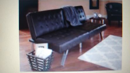 Mainstays Morgan Faux Leather Futon, Brown