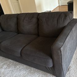 Small Comfy Dark Grey Couch