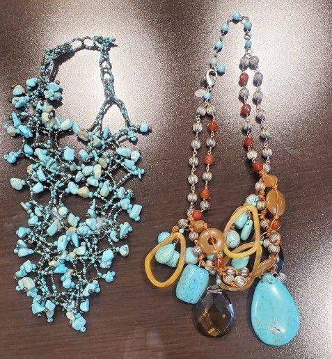 Two Vintage Turquoise Necklaces