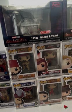 Funko Pop Collection – Marvel, Disney, Indiana Jones $100 obo