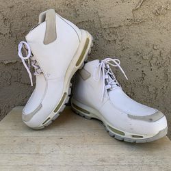 Vintage 2005 Nike Air Max ACG Transpose White Boots Size 13 648049-101 RARE!