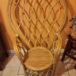 Boho Chic Rattan Peacock Chair