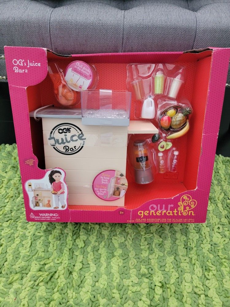 OUR GENERATION JUICE BAR FOR 18" DOLL