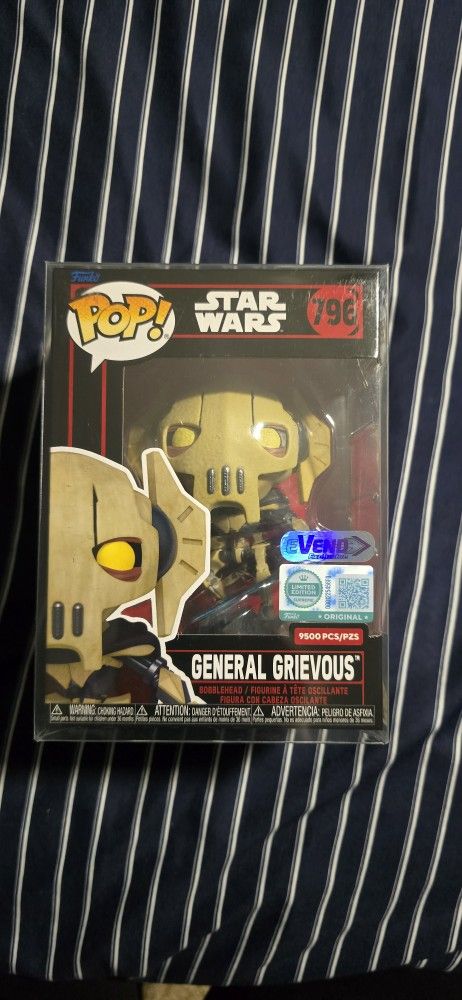 Evend Exclusive General Grievous Funko Limited Edition 9500 Pcs $35