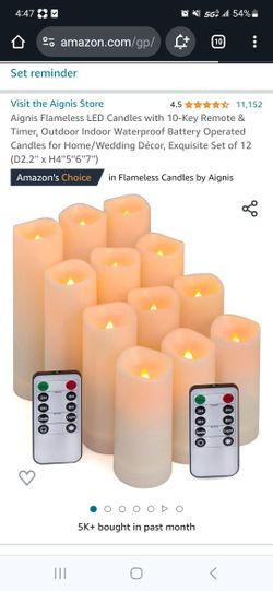 Amazon Flameless Candles 12 Set