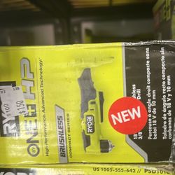 Ryobi 18v hp brushless compact right angle drill $100 tool only (financing available) 