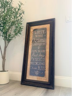 Framed wall art  47” × 23”