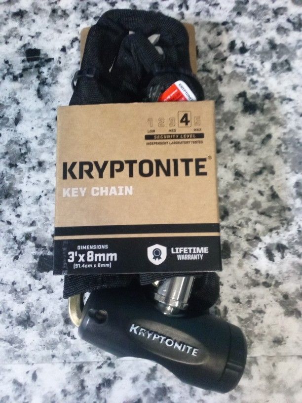 Kryptonite MAX SECURITY Chain Lock (E- Bikes, Bicycle, Electric Scooter Etc.) 3 Ft Chain