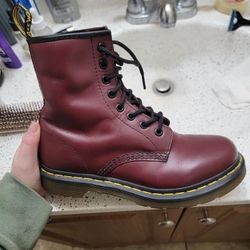 Cherry Red Dr. Martens - Women's 7 Men's 6