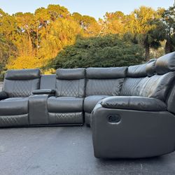 🛋️ Sectional Couch/Sofa - Manual Recliner - Delivery Available 🚛