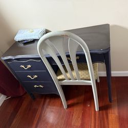 Solid Wood Desk & Chair