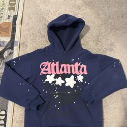 Sp5der hoodie navy atl