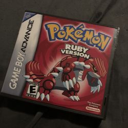 Pokémon Ruby Clone For Gameboy Advance With Custom Hard Case