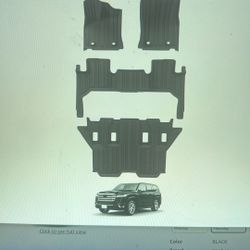 NEW Toyota Floor Mats. Land Cruiser J300 7seat LC(contact info removed)-2023 Floor Liners Accessories TPE All-Weather Car Mats Waterproof Interior 