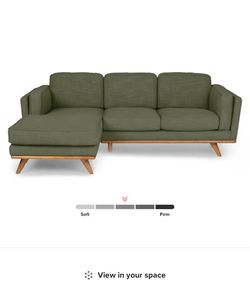 Article Timber Sectional Sofa – Olio Green, Mid-Century Modern