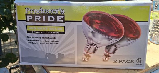 Red heated bulbs