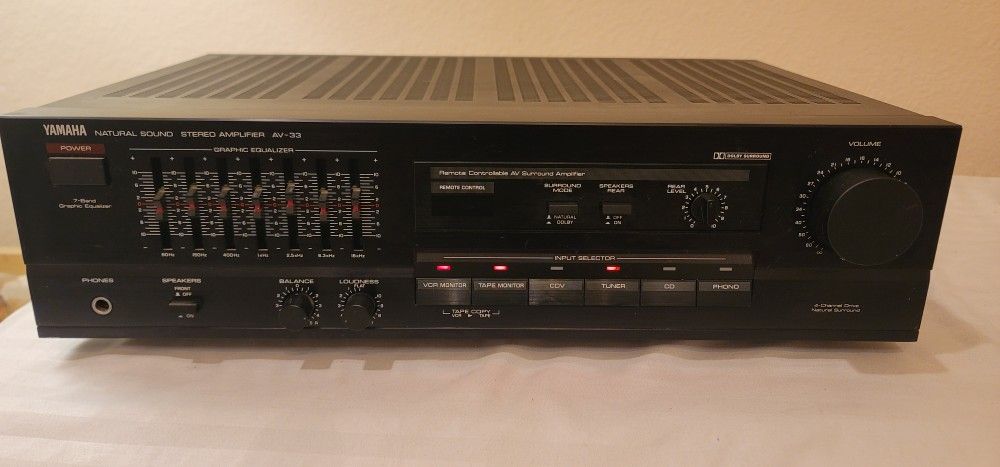 Yamaha AV-33 Audio/Video Amplifier (Tested & Works)