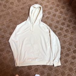 Light Yellow Lululemon Dri fit hoodie 