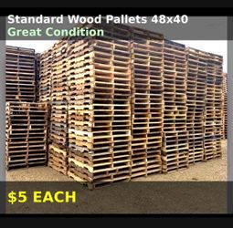 Pallets de madera 48x40 Standard Wooden Shipping Pallets.