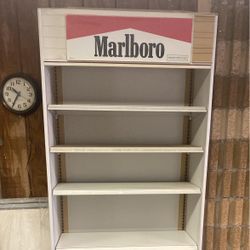 Lighted Marlboro Shelf - 3’ x 1’ x 7’