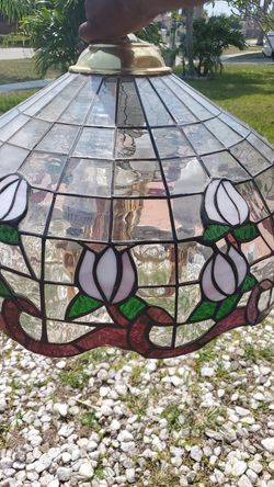 Antique Glass Chandelier