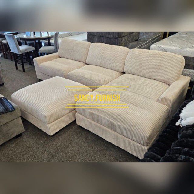 Super comfy Corduroy sectional sofa Extra large